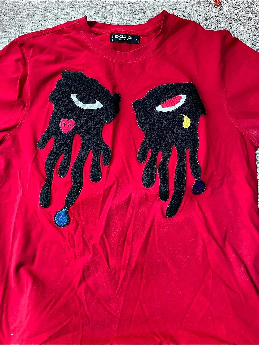 MONSTROUS Graphic Short Sleeve Tee in Red